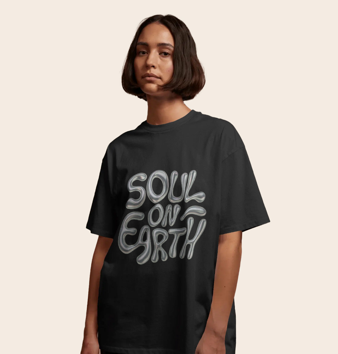 🌍 SOUL ON EARTH — Oversized Unisex T-Shirt