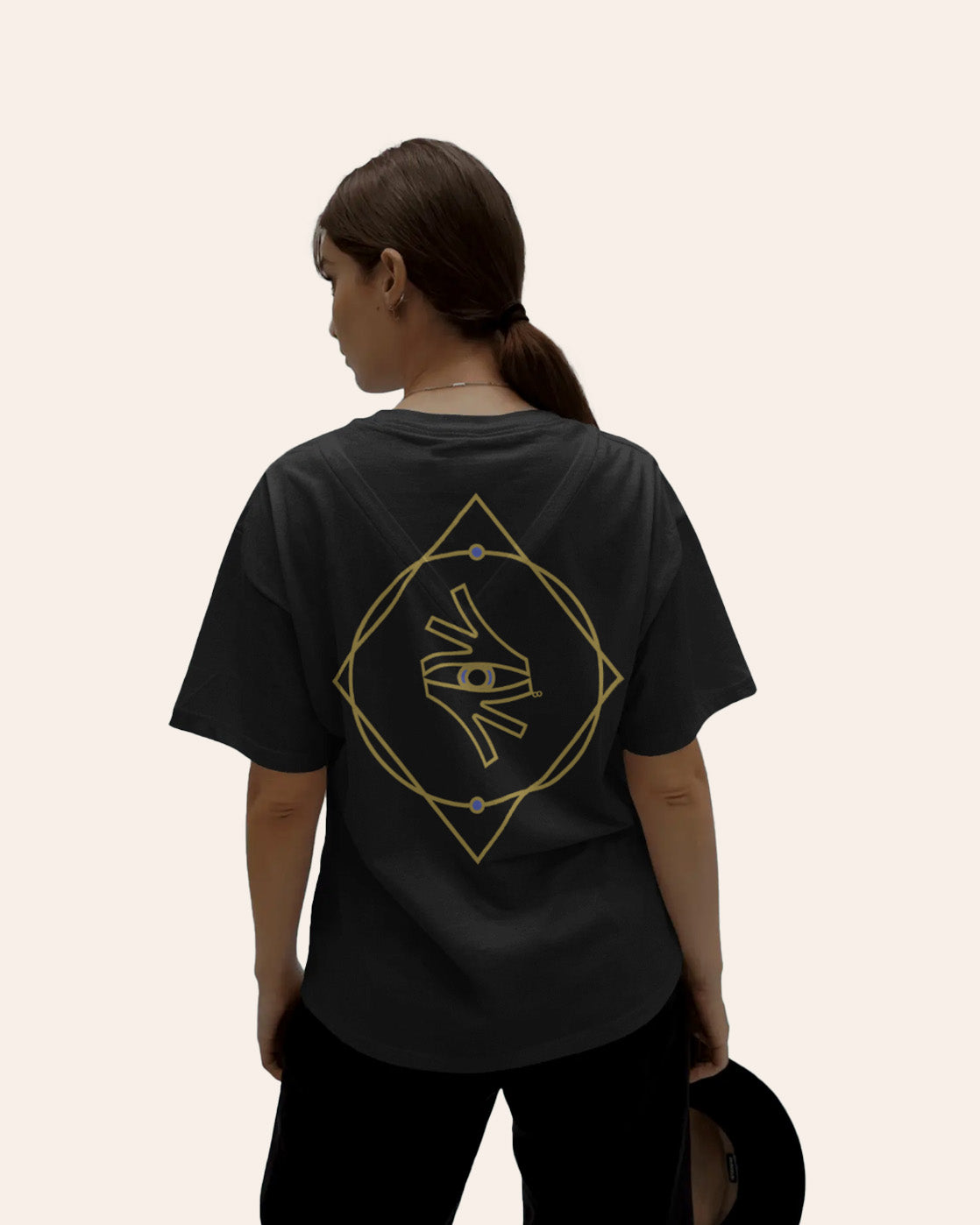 🧿 SACRED SIGHT — Oversized Unisex T-Shirt